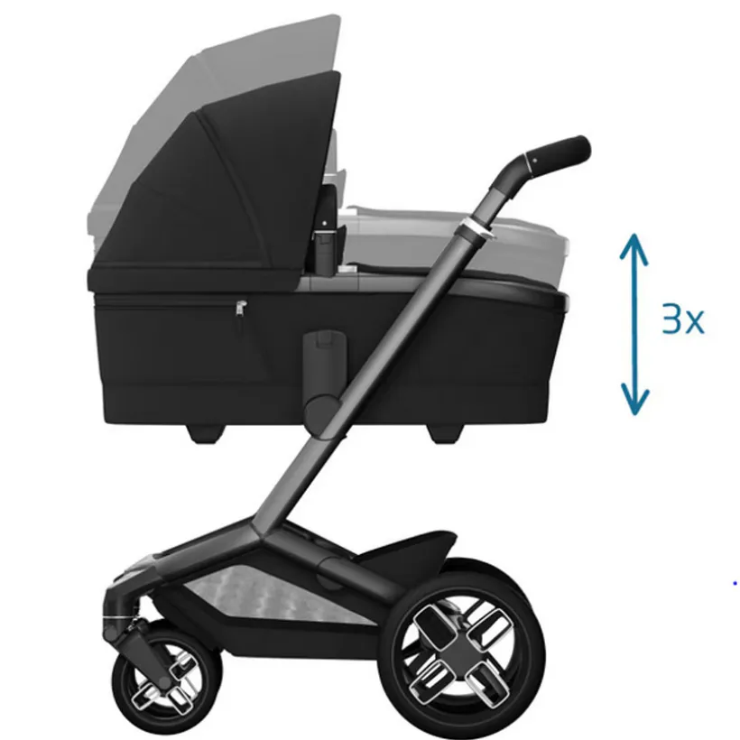 Draagmand kinderwagen Fame Twillic Black