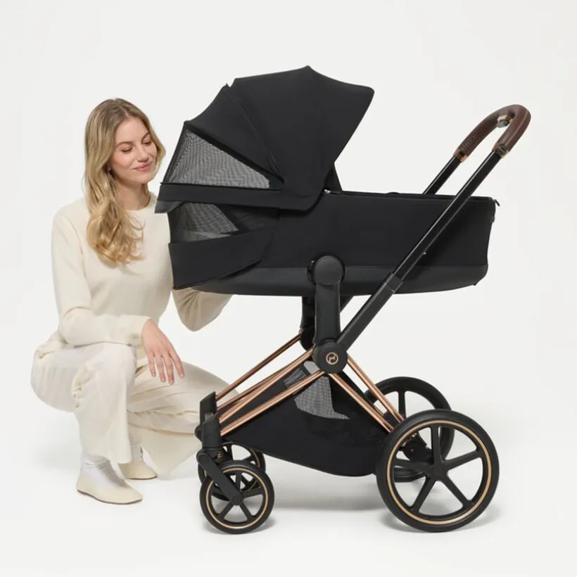 Draagmand opvouwbaar Luxe Priam Style Collectie Sepia Black