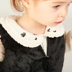 Drie-delige set met tetra tuniek voor babymeisje