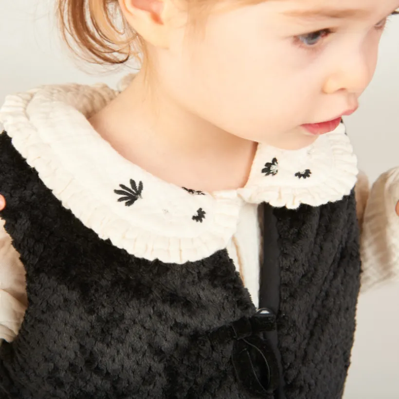 Drie-delige set met tetra tuniek voor babymeisje