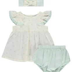 Drie-delige set tuniek + bloomer + hoofdband voor meisjes