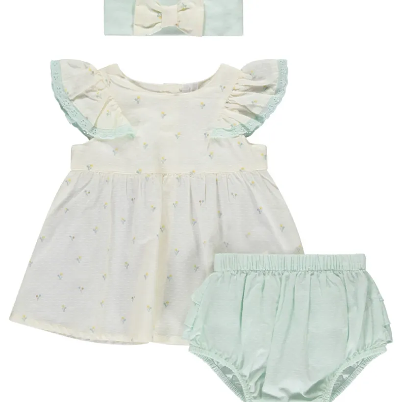 Drie-delige set tuniek + bloomer + hoofdband voor meisjes
