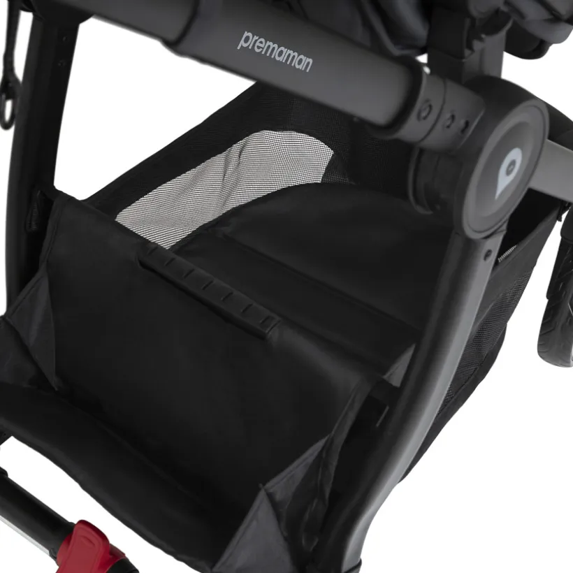 Drie-in-één combi kinderwagen Sienna + i-Prim autostoel grijs gemêleerd