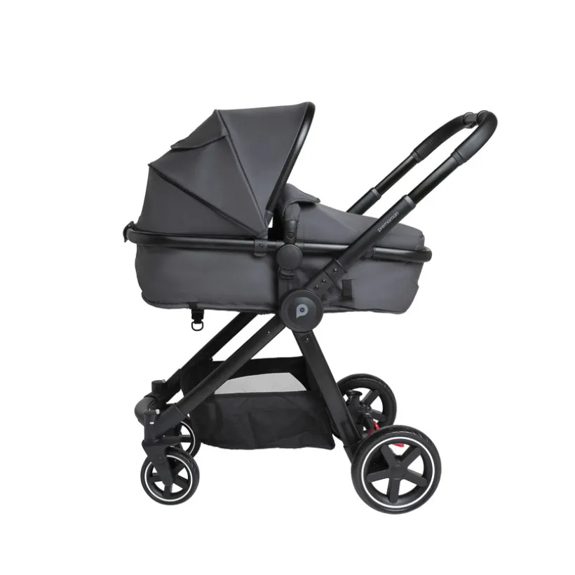 Drie-in-één combi kinderwagen Sienna + i-Prim autostoel grijs gemêleerd