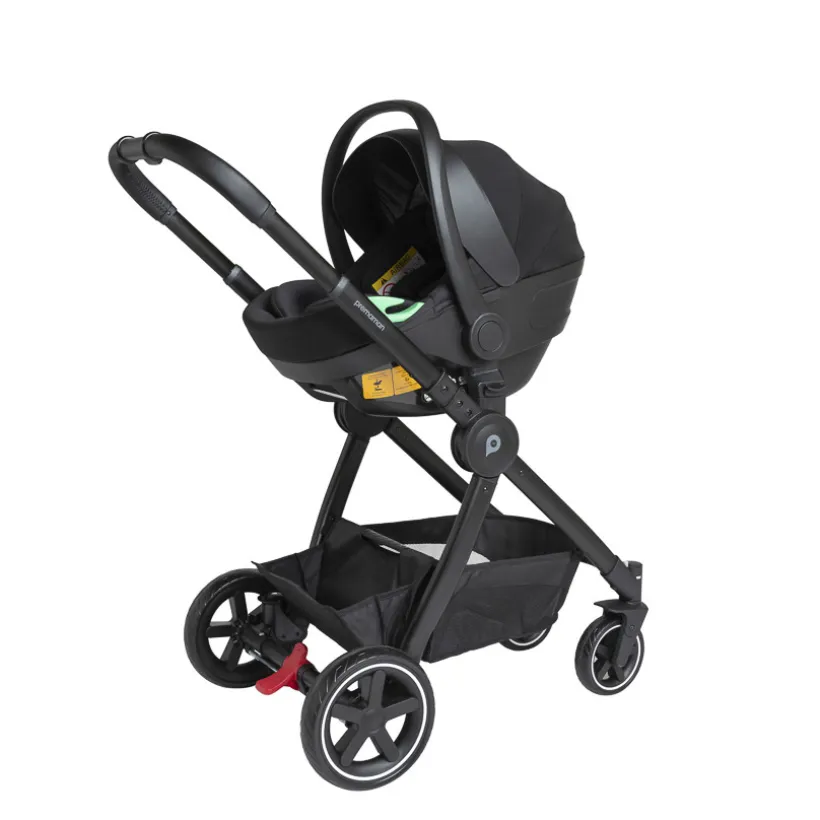 Drie-in-één combi kinderwagen Sienna + i-Prim autostoel grijs gemêleerd