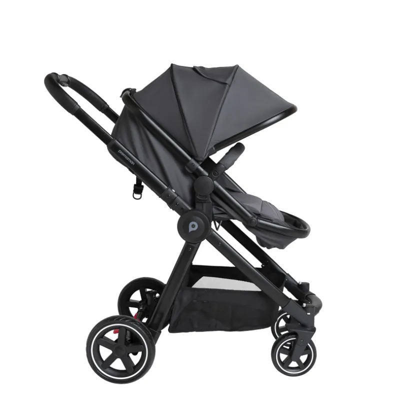 Drie-in-één combi kinderwagen Sienna + i-Prim autostoel grijs gemêleerd
