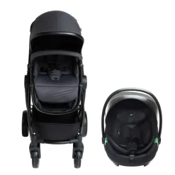 Drie-in-één combi kinderwagen Sienna + i-Prim autostoel grijs gemêleerd