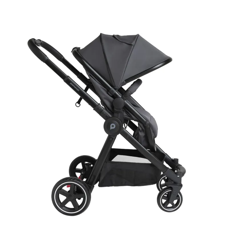 Drie-in-één combi kinderwagen Sienna + i-Prim autostoel grijs gemêleerd
