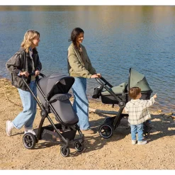 Drie-in-één combi kinderwagen Sienna + i-Prim autostoel grijs gemêleerd