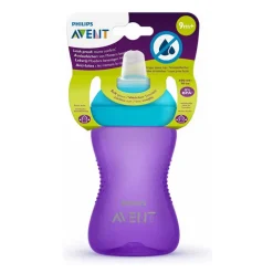 Drinkbeker zachte tuit +9m 300ml - Paars/Turqouise