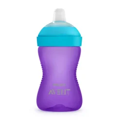 Drinkbeker zachte tuit +9m 300ml - Paars/Turqouise