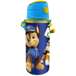 Drinkfles Aluminium met draagriem 600ml Pat Patrouille