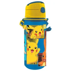 Drinkfles Aluminium met draagriem 600ml Pokémon