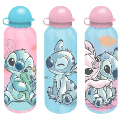 Drinkfles Aluminium 500ml Stitch Pastel Ass.