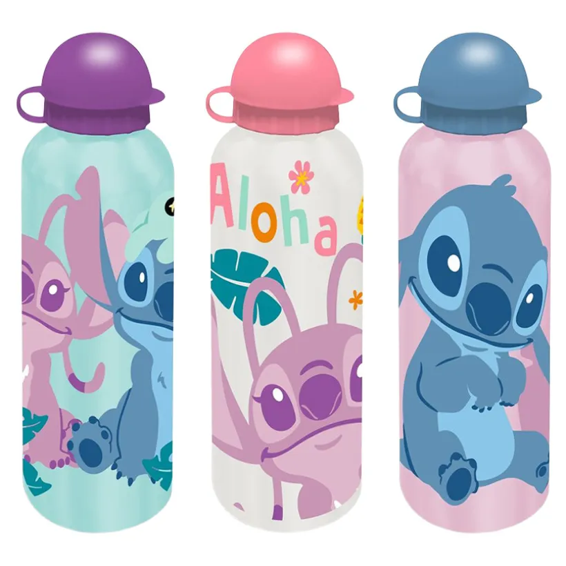Drinkfles Aluminium 500ml Stitch Ass.