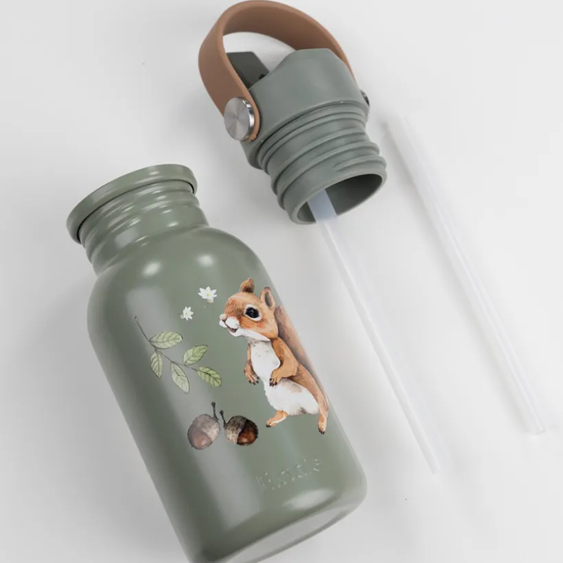 Drinkfles in inox - Chipmunk Darling - 350 ml
