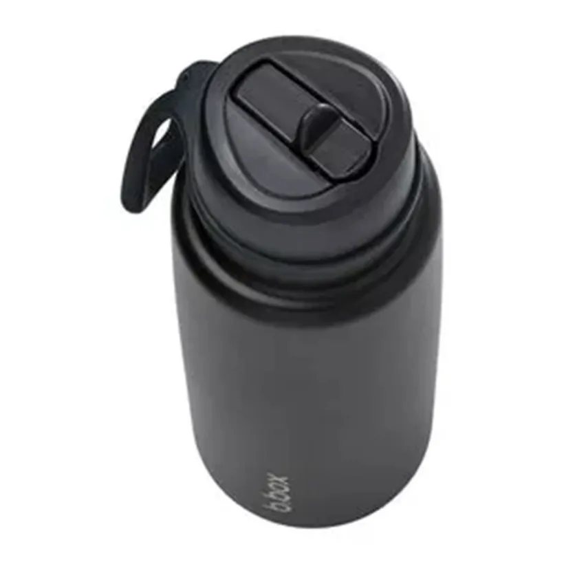 Drinkfles Isotermisch Flip Top 1L Zwart