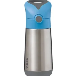Drinkfles Isothermisch 350ml met rietje silicone Blauw 12m+