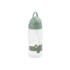 Drinkfles met rietje Croco - Groen