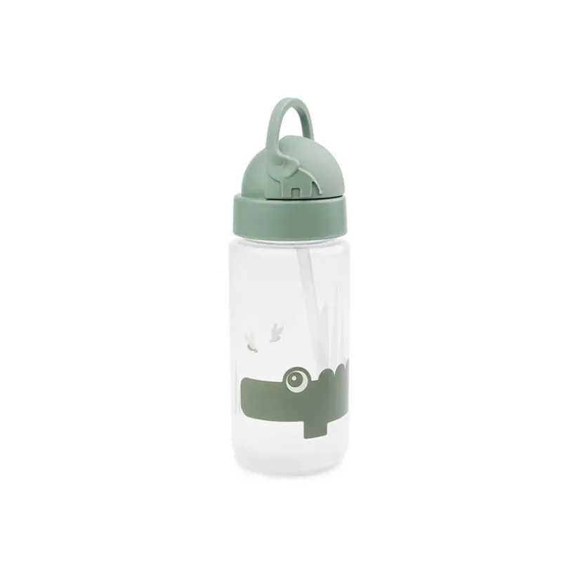 Drinkfles met rietje Croco - Groen