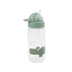 Drinkfles met rietje Croco - Groen