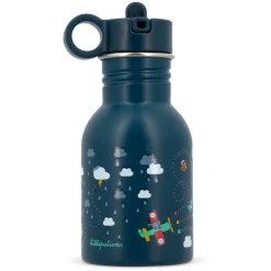 Drinkfles met Rietje 400ML Blauw Jules
