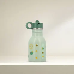 Drinkfles met Rietje 400ML Groen Joe