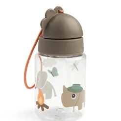 Drinkfles met rietje 280ml Tiny Trails Zand
