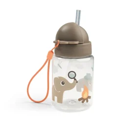 Drinkfles met rietje 280ml Tiny Trails Zand