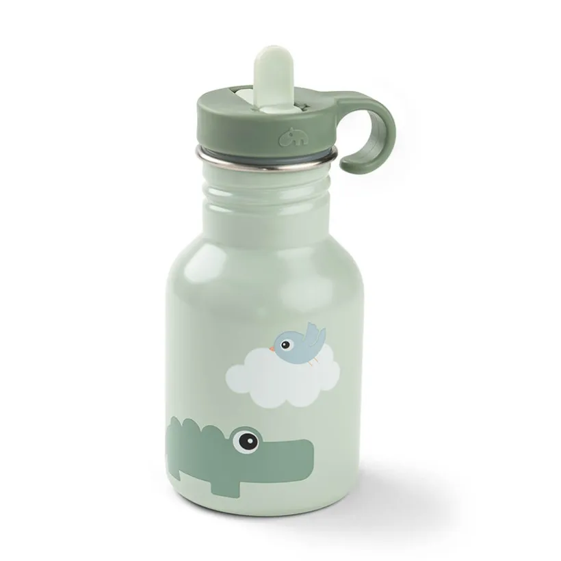 Drinkfles met rietje Playground Groen 350ML