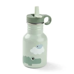 Drinkfles met rietje Playground Groen 350ML
