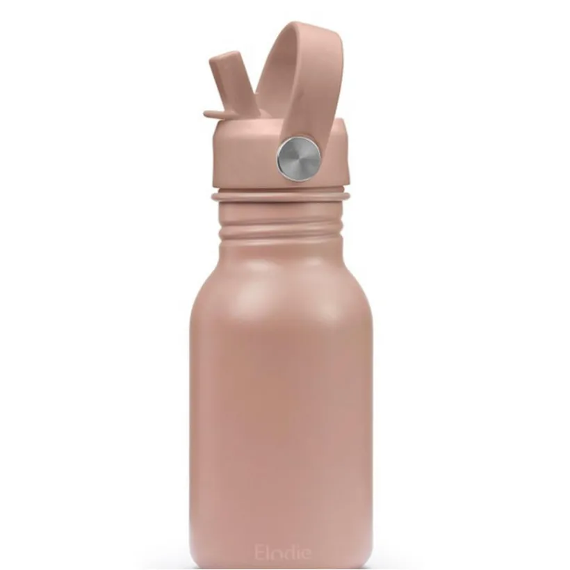 Drinkfles met rietjes 350 ml - Blushing Pink