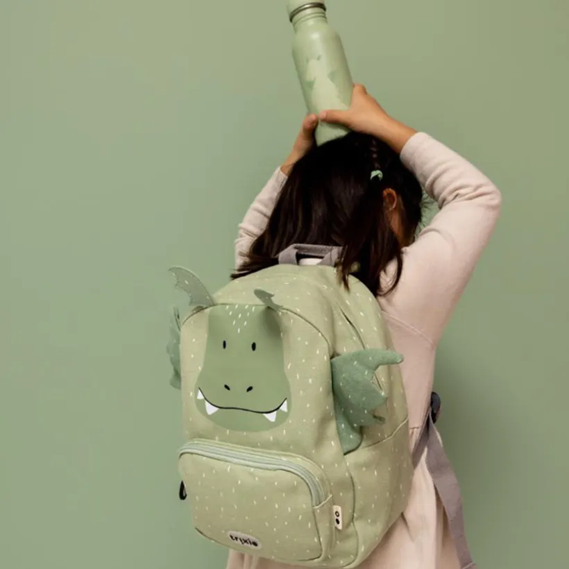 Drinkfles Mr. Dragon van roestvrij staal 500 ml met ergonomische dop en draagriem