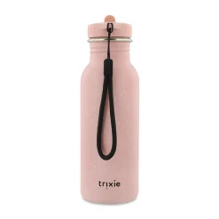 Drinkfles Mrs. Butterfly van roestvrij staal 500 ml met ergonomische dop en draagriem