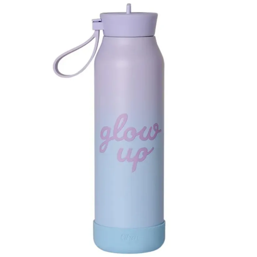 Drinkfles Thermos 500ml Purple Blue Glowup