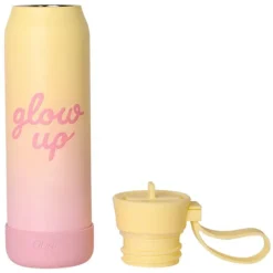 Drinkfles Thermos 350ml Yellow Pink Glowup