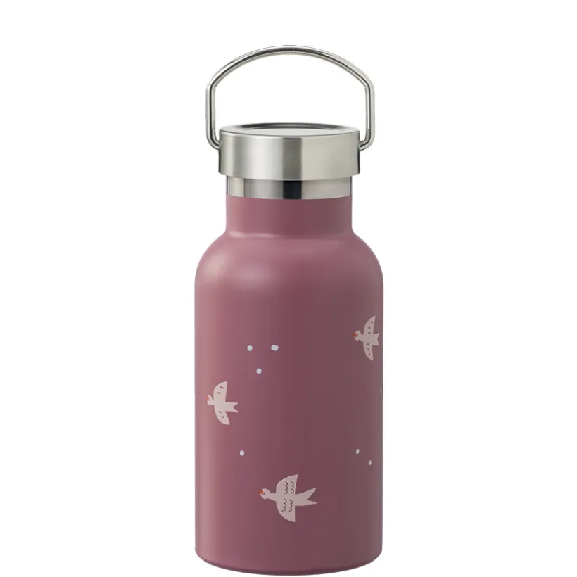 Drinkfles thermos 350ml Zwaluw Roze
