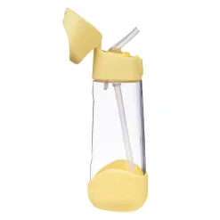 Drinkfles Tritan met silicone rietje 600ml Lemon Twist