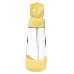 Drinkfles Tritan met silicone rietje 600ml Lemon Twist