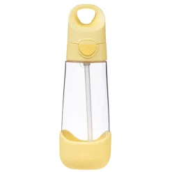 Drinkfles Tritan met silicone rietje 600ml Lemon Twist