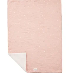Dubbele deken 70 x 100 cm Wandel Bucolique roos
