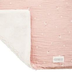 Dubbele deken 70 x 100 cm Wandel Bucolique roos