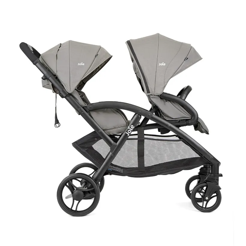 Dubbele kinderwagen Evalite Duo pebble voor tweelingen of kinderen dicht bij elkaar in leeftijd