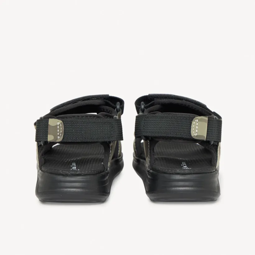 Dubbele klittenbandsandalen met camouflageprint jongens