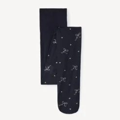 Dunne panty met glitterknopenprint meisjes