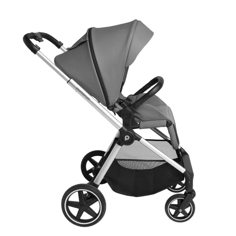 Duo Athéna Xelium kinderwagen met i-Prim i-Size-autostoel zwart/grijs