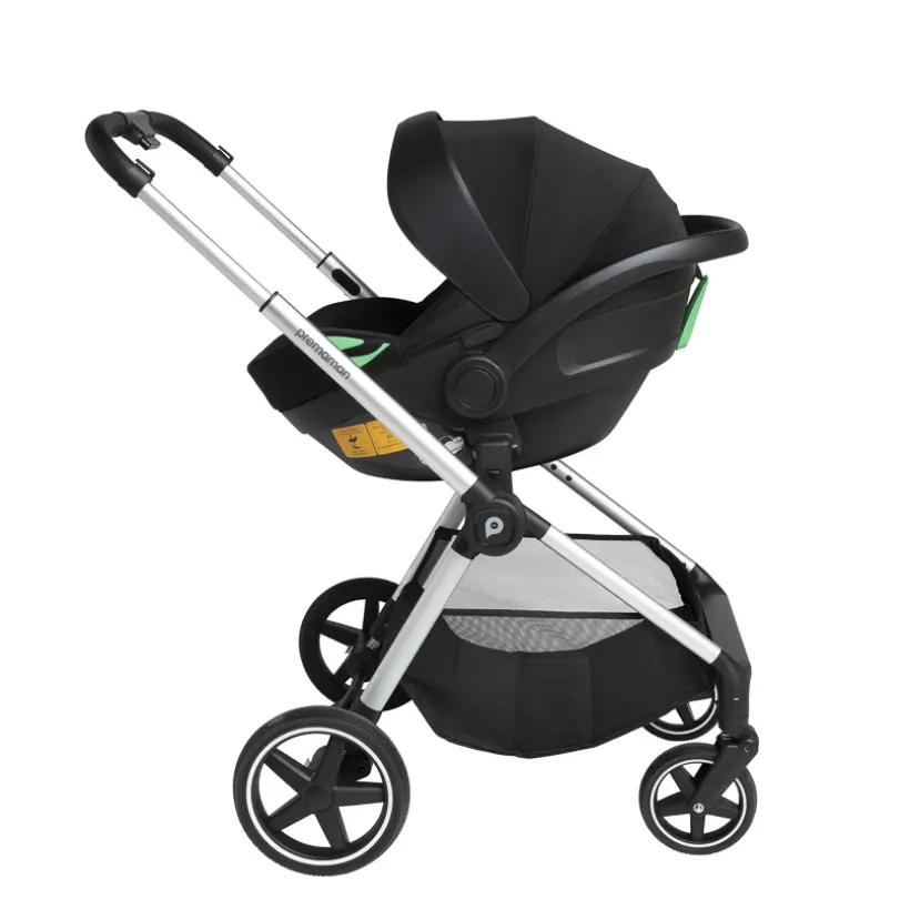Duo Athéna Xelium kinderwagen met i-Prim i-Size-autostoel zwart/grijs
