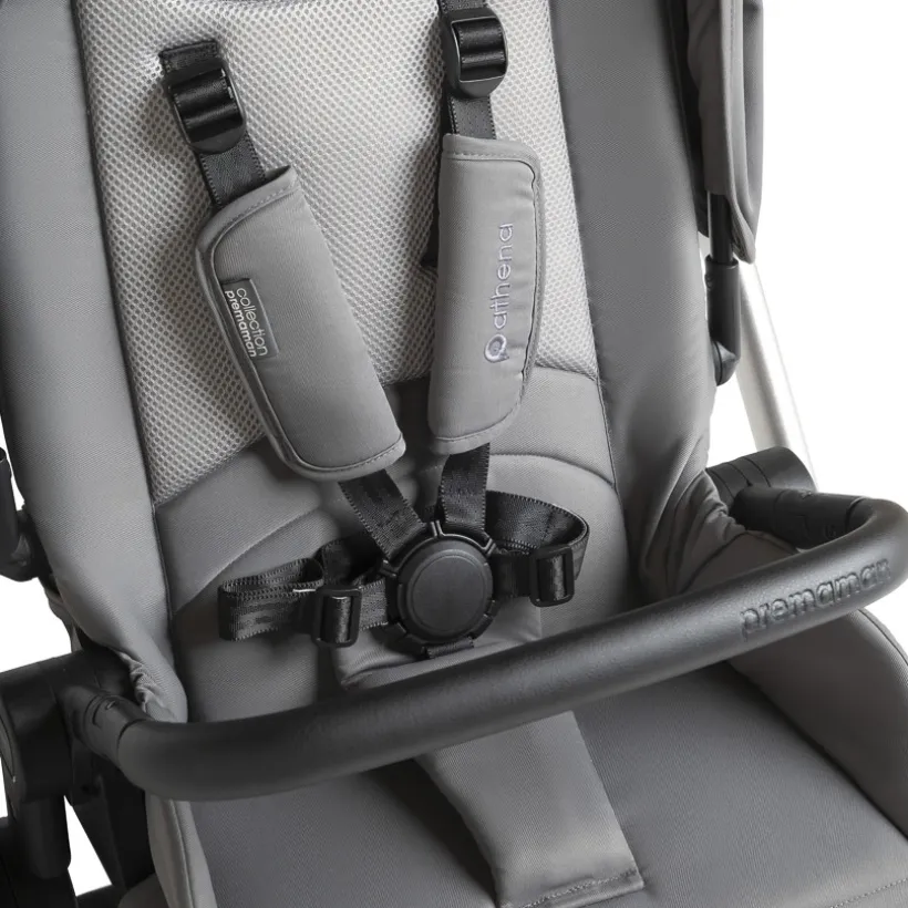 Duo Athéna Xelium kinderwagen met i-Prim i-Size-autostoel zwart/grijs