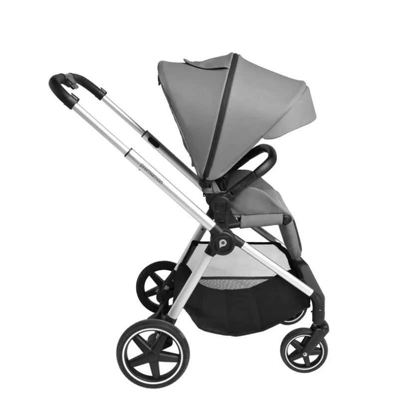 Duo Athéna Xelium kinderwagen met i-Prim i-Size-autostoel zwart/grijs