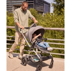 Duo Athéna Xelium kinderwagen met i-Prim i-Size-autostoel zwart/grijs